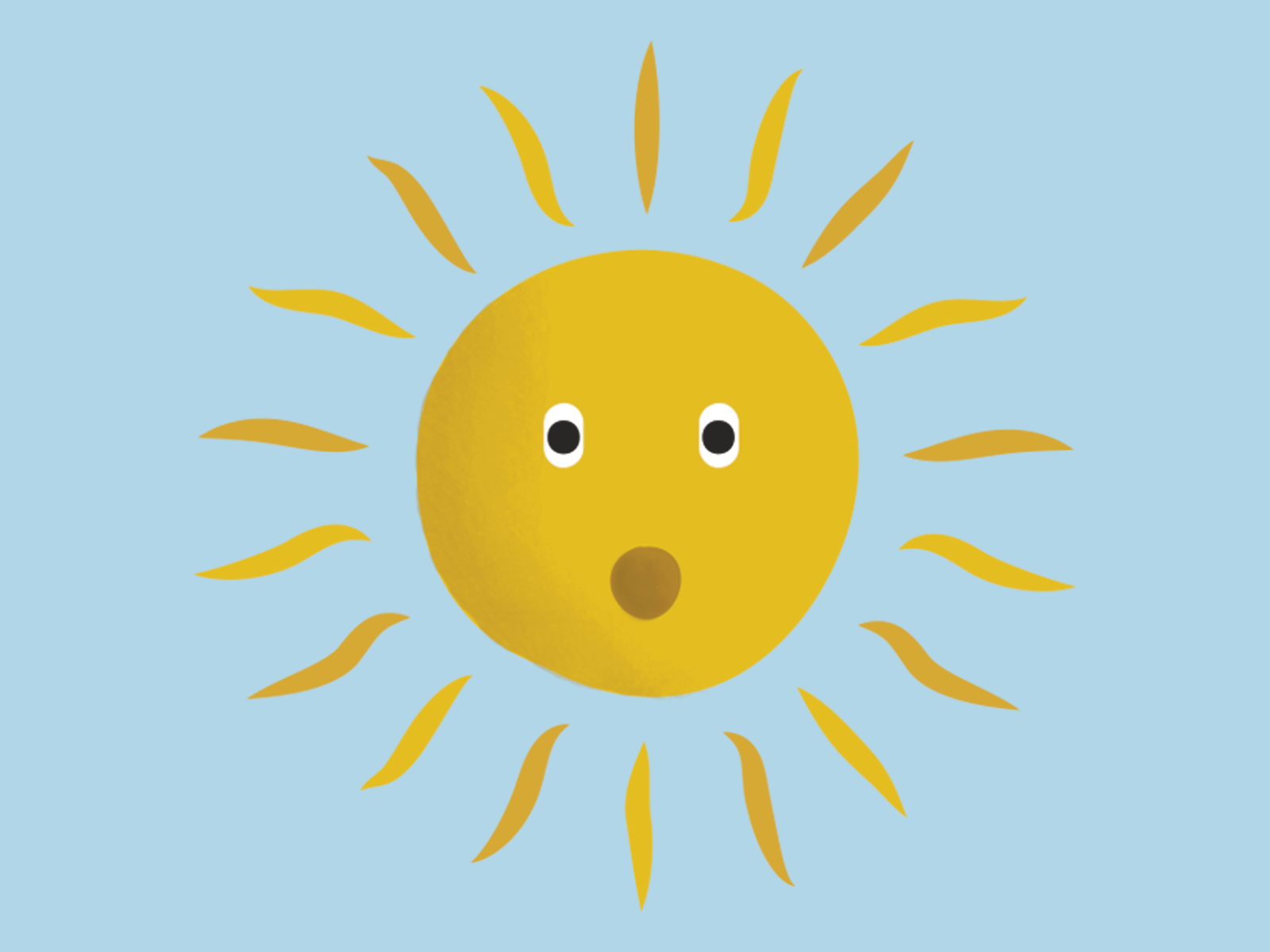 Hello Sunshine animation art art direction childrens illustration design gif illustration sun sunshine suprise