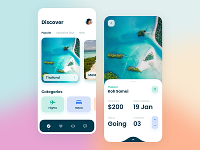 Travel App UX UI Design app available for hire design firstshot flat icon minimal travel app ui ux