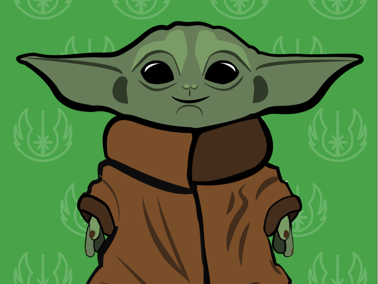 cuddly yoda baby