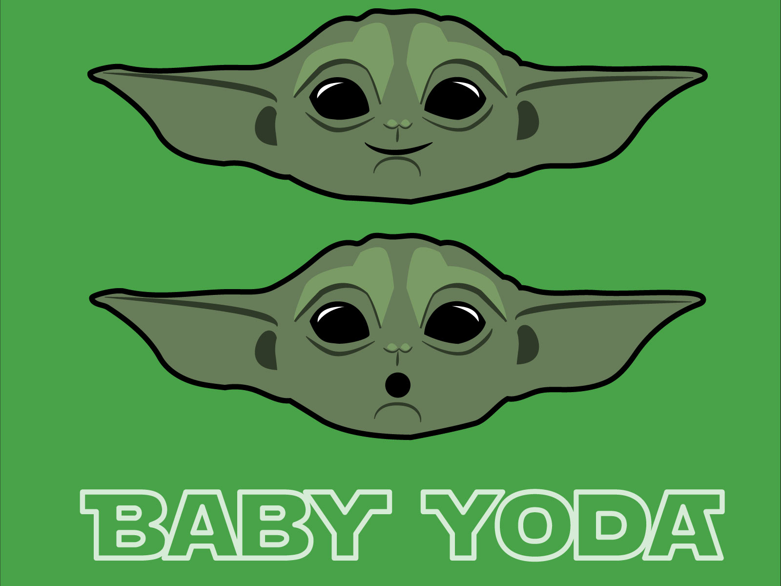 Download Baby Yoda Wallpaper by Miranda Lemmer on Dribbble