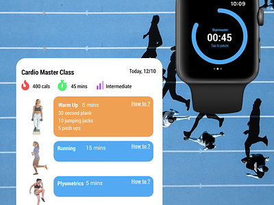 Daily UI #041- Workout Tracker activity apple watch daily ui smart watch ui ux workout