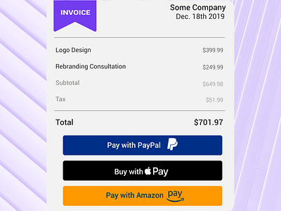 Daily UI #046 -Invoice