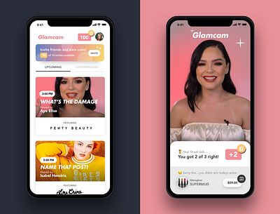 Glamcam - Let the beauty games begin beauty design game games ui ux video