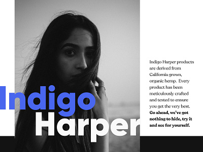 Indigo Harper - Magical Skincare branding design illustration logo typography