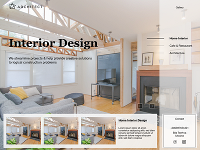 Hope Page Inspiration adobe xd architect design home page interior design ui design ux design