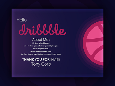 Hello dribbble!