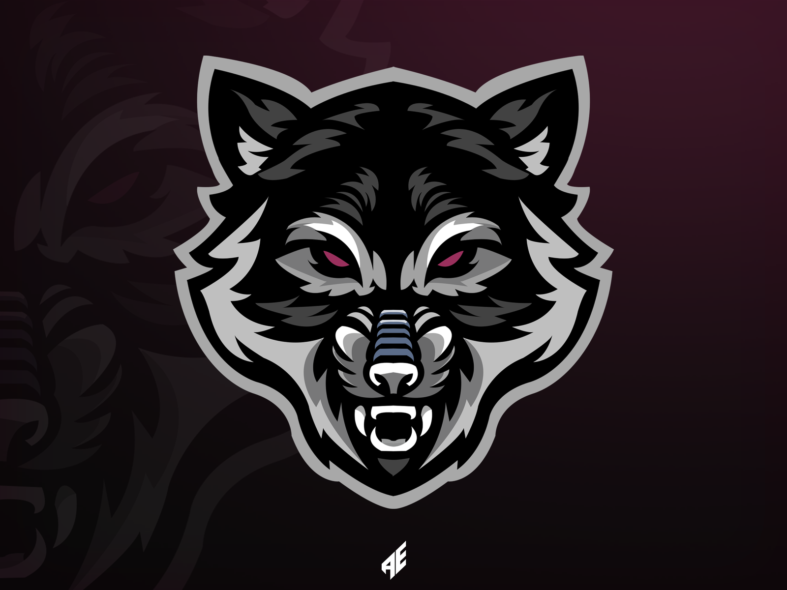 Wolf Mascot Logo Wallpaper