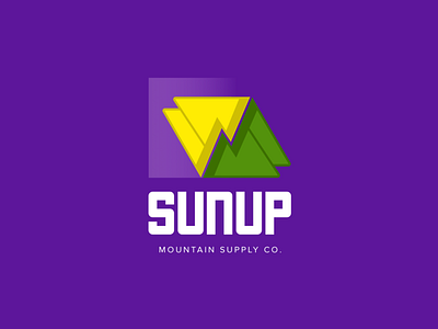 Sunup branding design icon illustration logo sketch typography