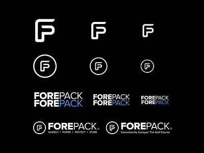 Forepack Icon and Wordmark branding design icon identity logo product product branding product design sketch typography website wordmark