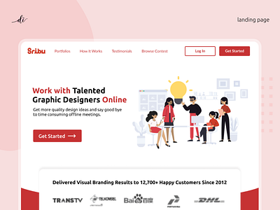 Sribu Landing Page Website