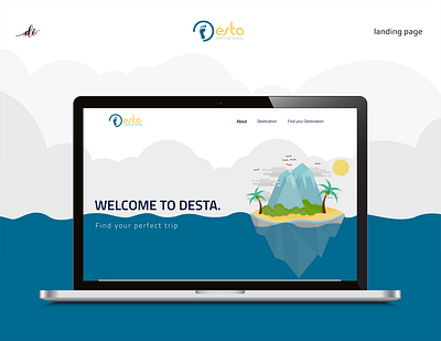 Desta - Travel Website Landing Page design landing page landing page website ui ui design web design website