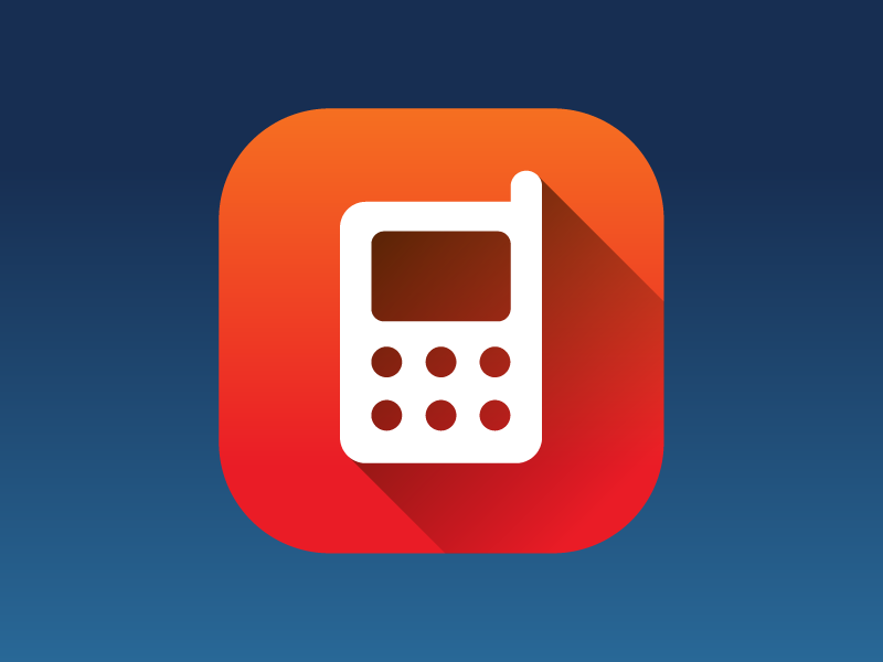 Nivnik app icon phone nivnik contacts touch icon long shadow subtle gradient material