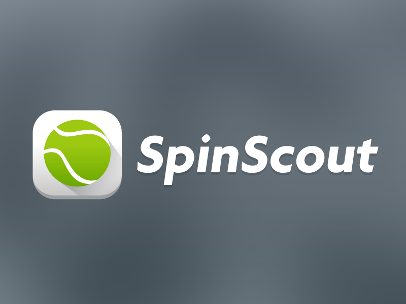 Tennis app splash screen gradient rounded long shadow material push splash icon ball tennis