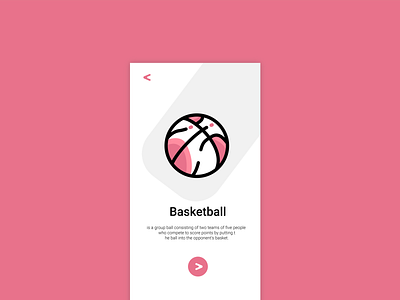 Bassketball app design flat icon illustration logo ui ux