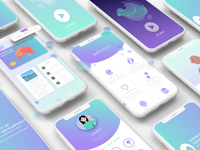 Wobbly - A mental health app app application branding design graphic icon illustration ui ux