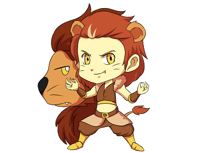 Leo Zodiac Chibi anime cute illustration leo zodiac zodiac sign