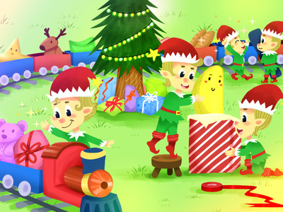 Prepare for Christmas character chibi christmas cute illustration kids kidsillustration storybook xmass