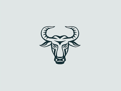 Bull bull icon illustration logo logotype vector