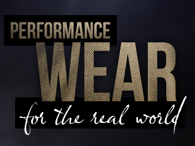 Performance Wear type treatment dark handwriting script texture type typography web website