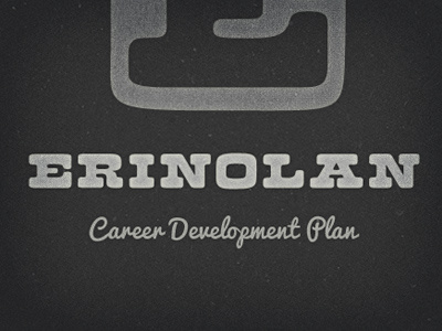 Career Development dark retro texture typography