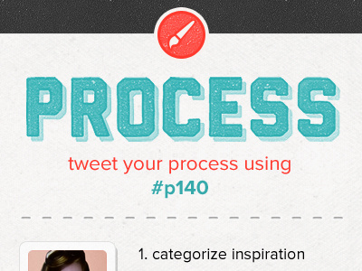 Process twitter feed #p140 grit light proxima nova social media texture twitter type typography web web design website