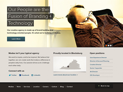 Fusion of Branding + Technology culture people photography web web design website