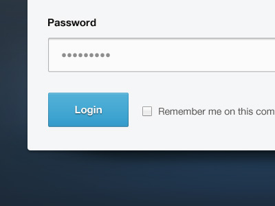 Password dot dot dot blue fields form input login sign up ui web web app web design
