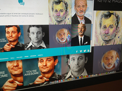 Code in progress billmurray code coding fluid grid resposive site square web