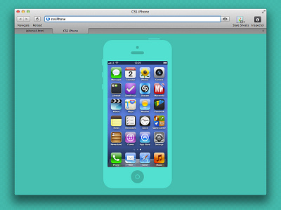 CSS iPhone code css flat iphone