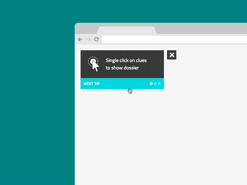 Tips click close double click info instruction next site tips walkthroughs web website