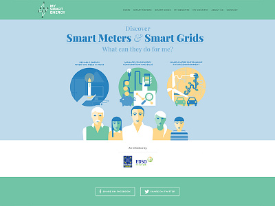 Smart Energy energy home page illustration smart smart grids smart meter