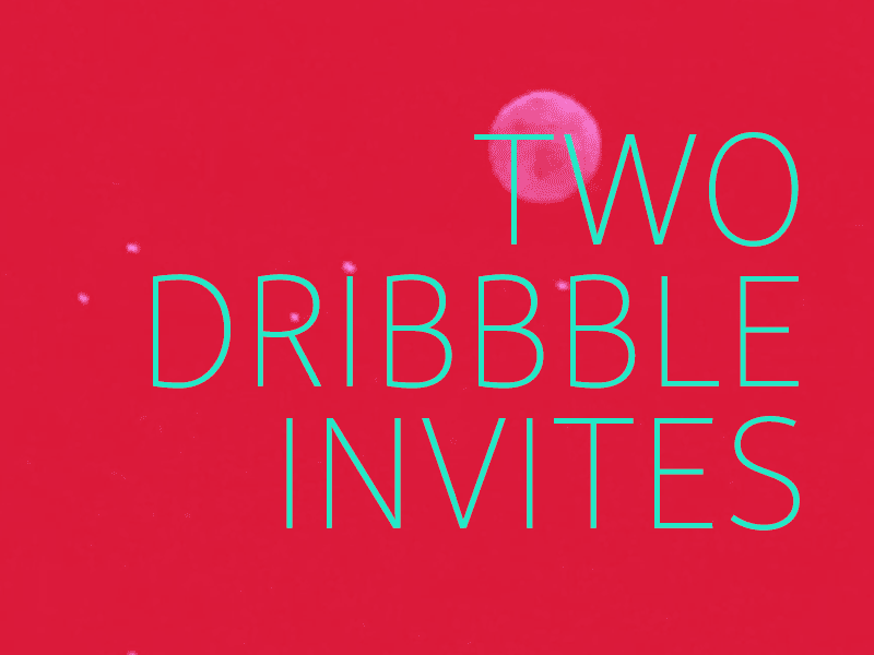 Two dribbble invites draft dribbble giveaway invitation invite invites