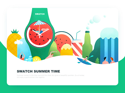 Summer Time illustration summertime watch