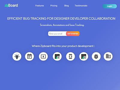 Zipboard Landing Page(2) design landing page ui web