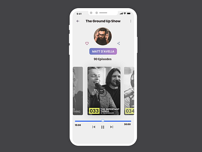 PodcastAppUI app concept design podcast ui ux
