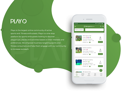 Playo - App Redesign ui ux