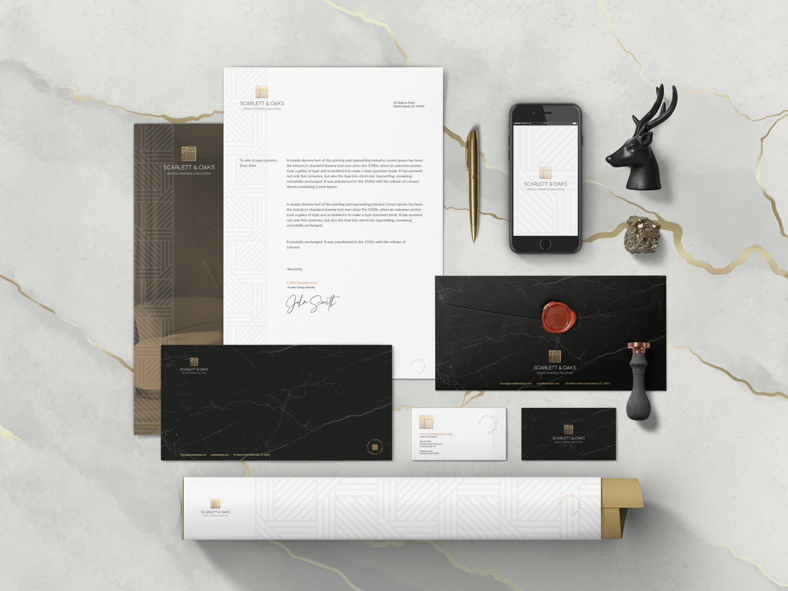 Scarlett & Oaks Visual Identity by Mark AL-Jumaily on Dribbble