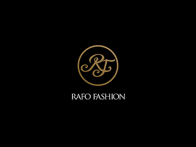 Rafo Fashion logo branding clothes fashion gold illustrator letter logodesign logomark logotype new set style type vector