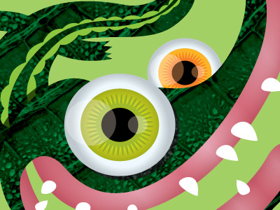 Gummy eyes fun gator green gums scales swamp teeth