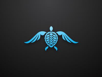 Caribbean Airline logo WIP airlines airplane blue caribbean fly icon logo turtle wings