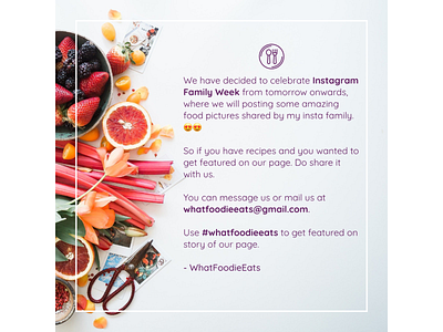 Instagram Template - WhatFoodieEats