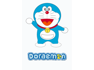 Doraemon art branding design flat graphic design illustration illustrator minimal vector