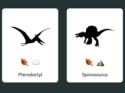 Dinosaur cards dinosaurs game memory pwa webapp