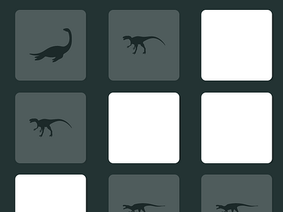 Dinosaur memory game