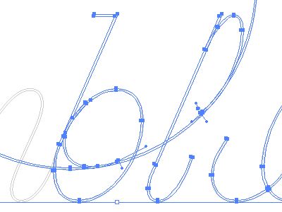 Cursing type anchors cursive vector