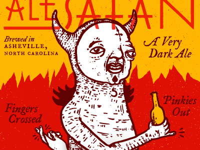 Ale Satan ale beer dark label satan