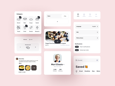 Cards ui design by Mari Bogatova on Dribbble