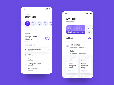 To do list daily days design homepage ios mobile app onboarding tasks uxdesign