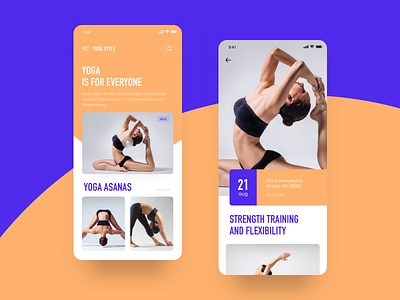 Yoga app app design app store article asanas illustration ios iosapp login logo mobile app onboarding uxdesign yoga yoga pose