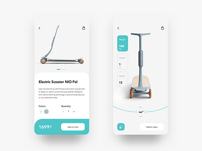 Scooter app store buying design electronic ios mobile app onboarding scooter